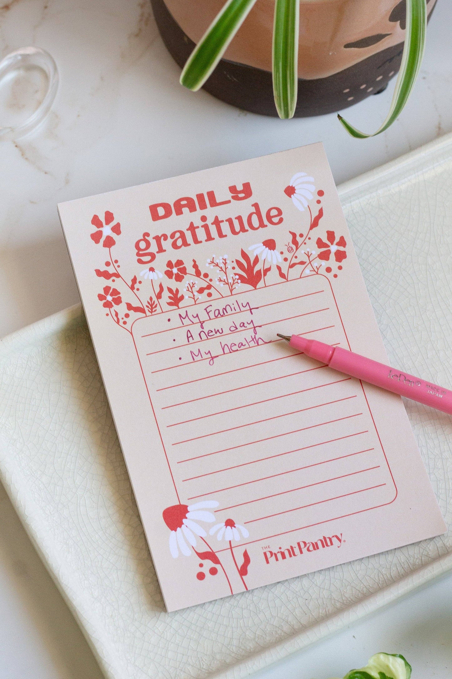 Daily Gratitude Notepad