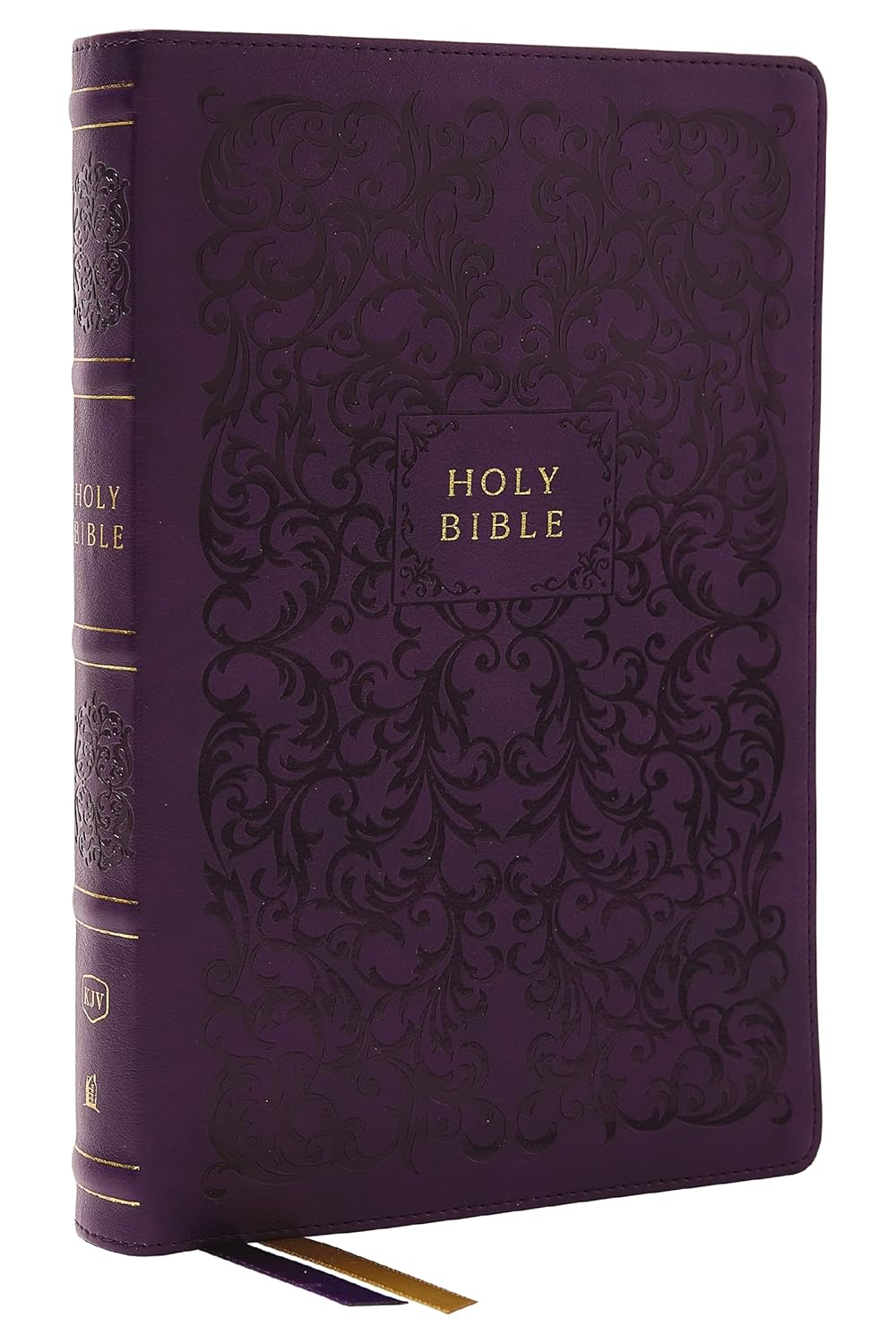 KJV Center-Column Reference Bible- Purple Leathersoft, Thumb Index