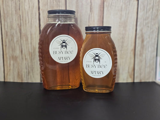 1lb Pure Honey Glass Jar