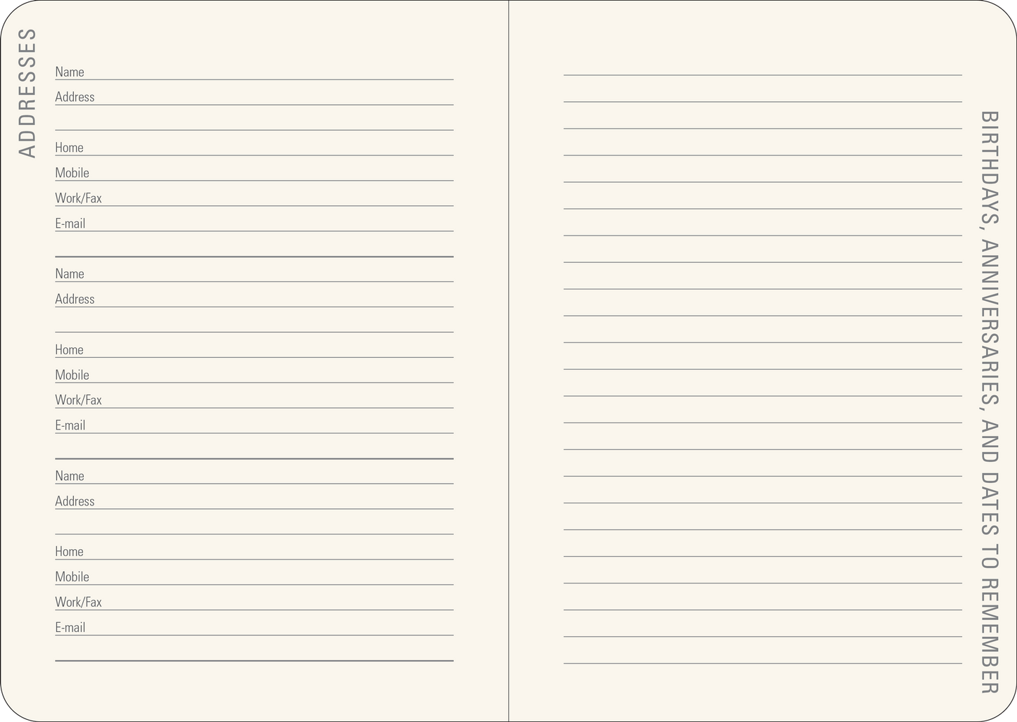 2026 Luna Moth Weekly Planner