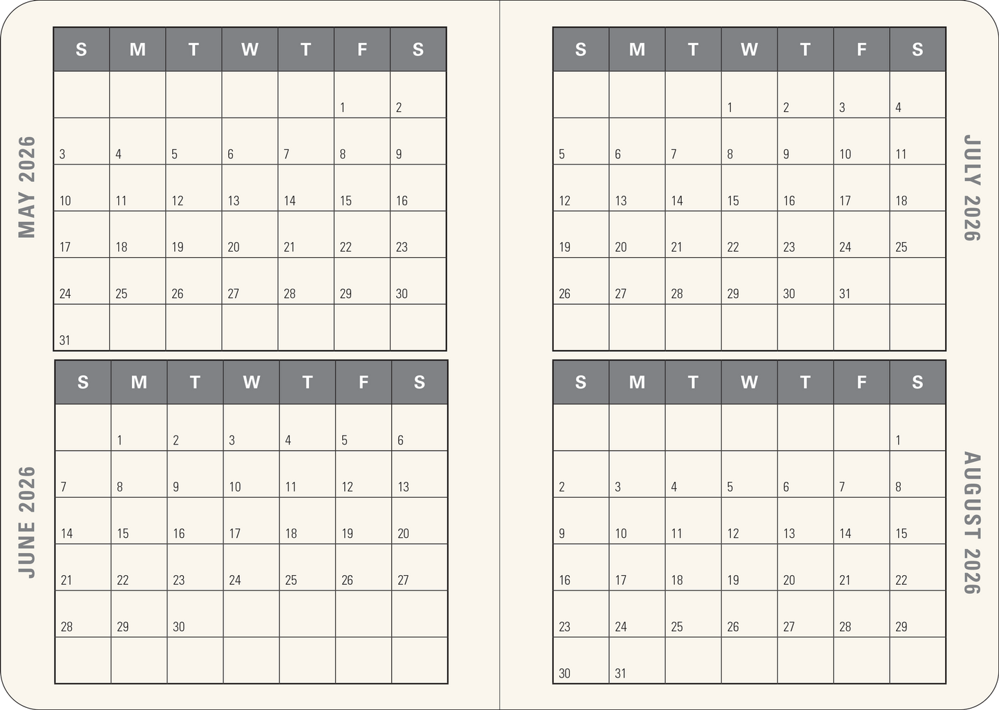 2026 Mushrooms Weekly Planner