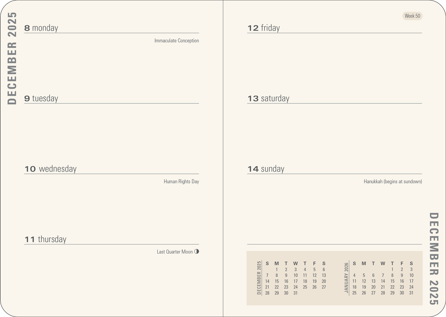 2026 Mushrooms Weekly Planner