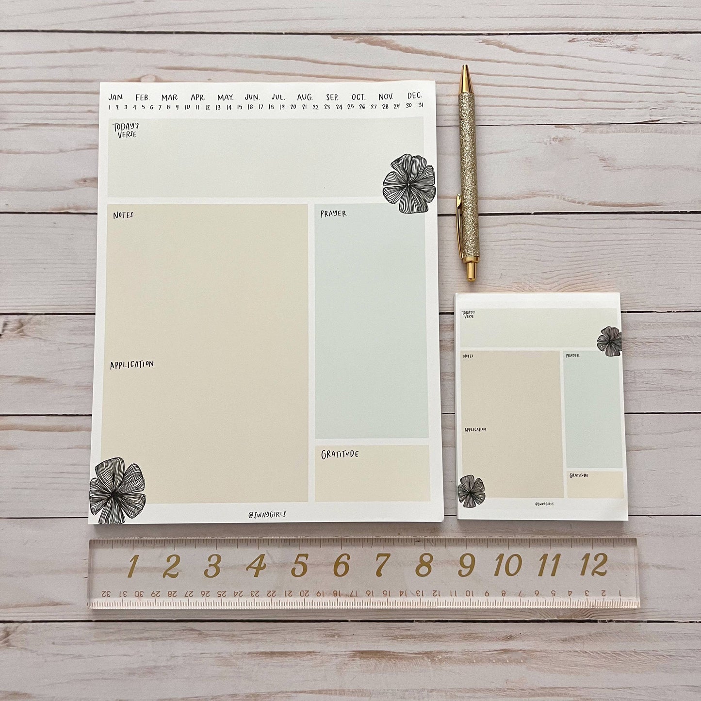 Bible study notepad | Bible journaling worksheet