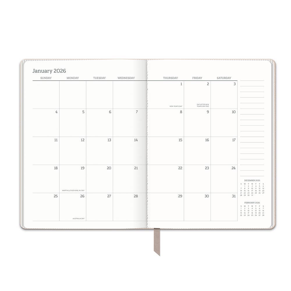 2026 Desert Taupe Large Dual-Textured Planner