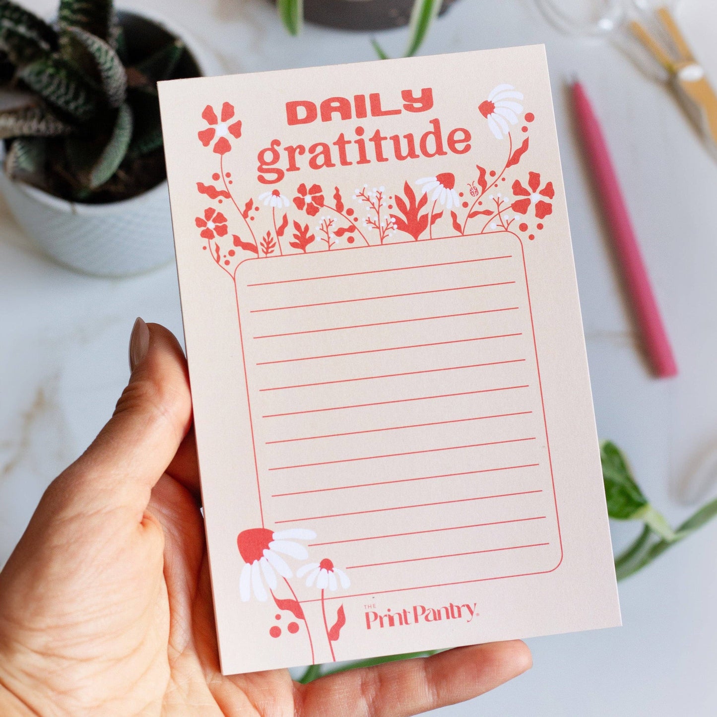 Daily Gratitude Notepad