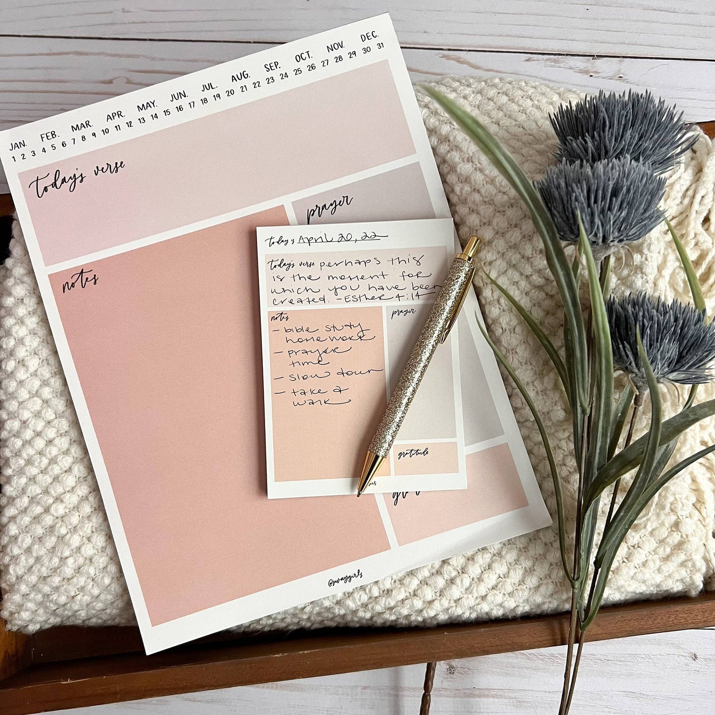 Bible study notepad | Bible journaling worksheet