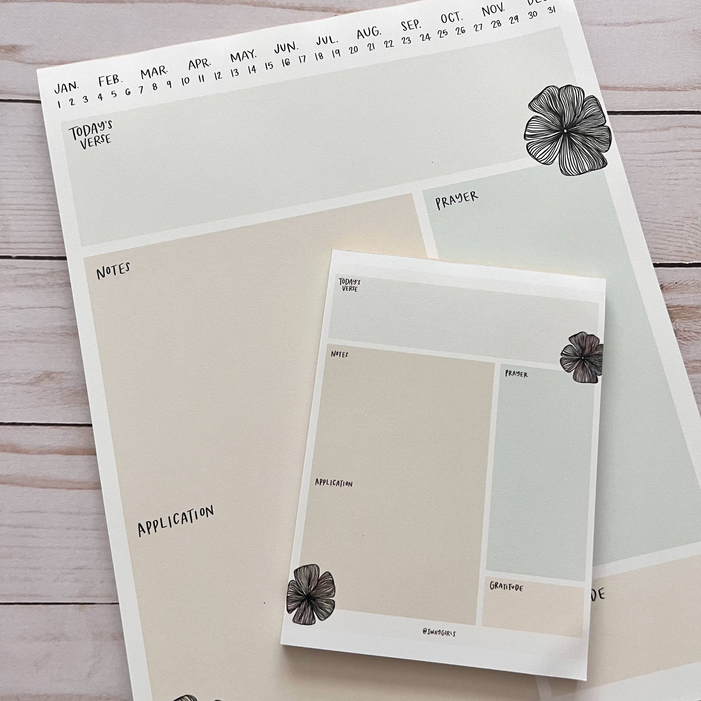 Bible study notepad | Bible journaling worksheet